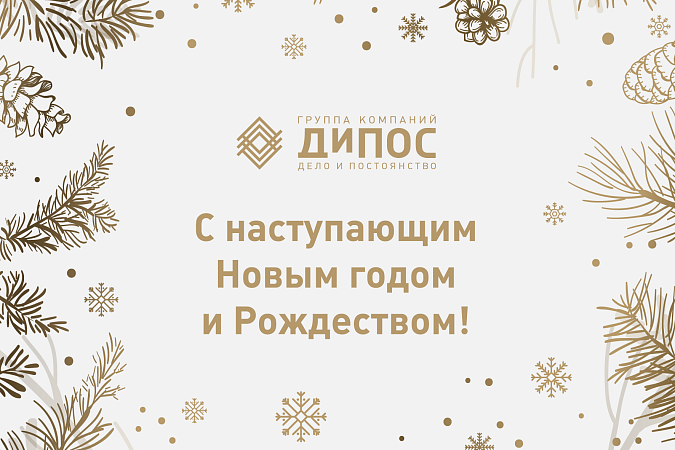  Группа компаний «ДиПОС»  поздравляет вас с наступающим Новым 2025 годом и Рождеством!